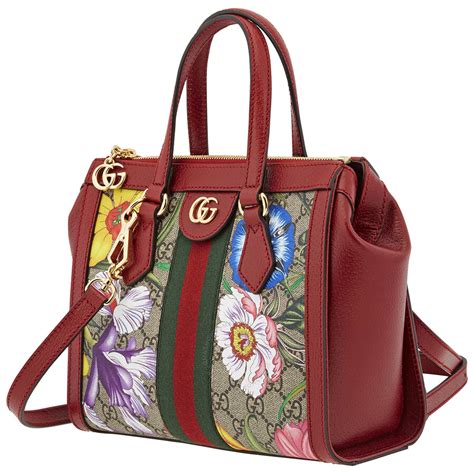 gucci ladies small ophidia gg flora tote bag|gucci ophidia small tote bag.